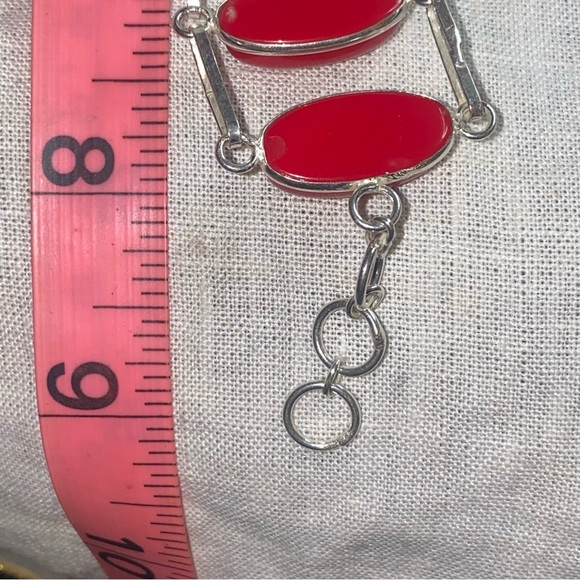 Italian Coral multi-gem handcrafted modern designed bracelet - Picture 6 of 8